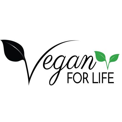 Vegan for life black - leaf Thumbnail