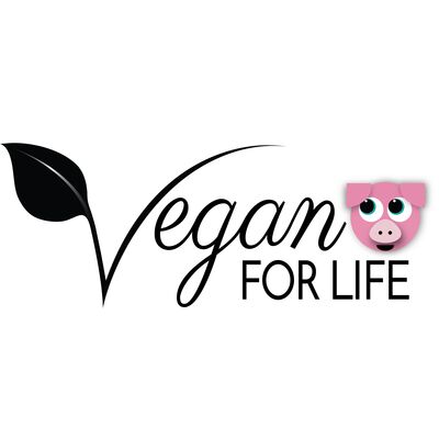 Vegan for life black - pig Thumbnail