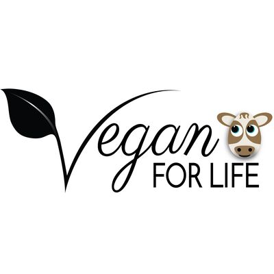 Vegan for life black - cow Thumbnail